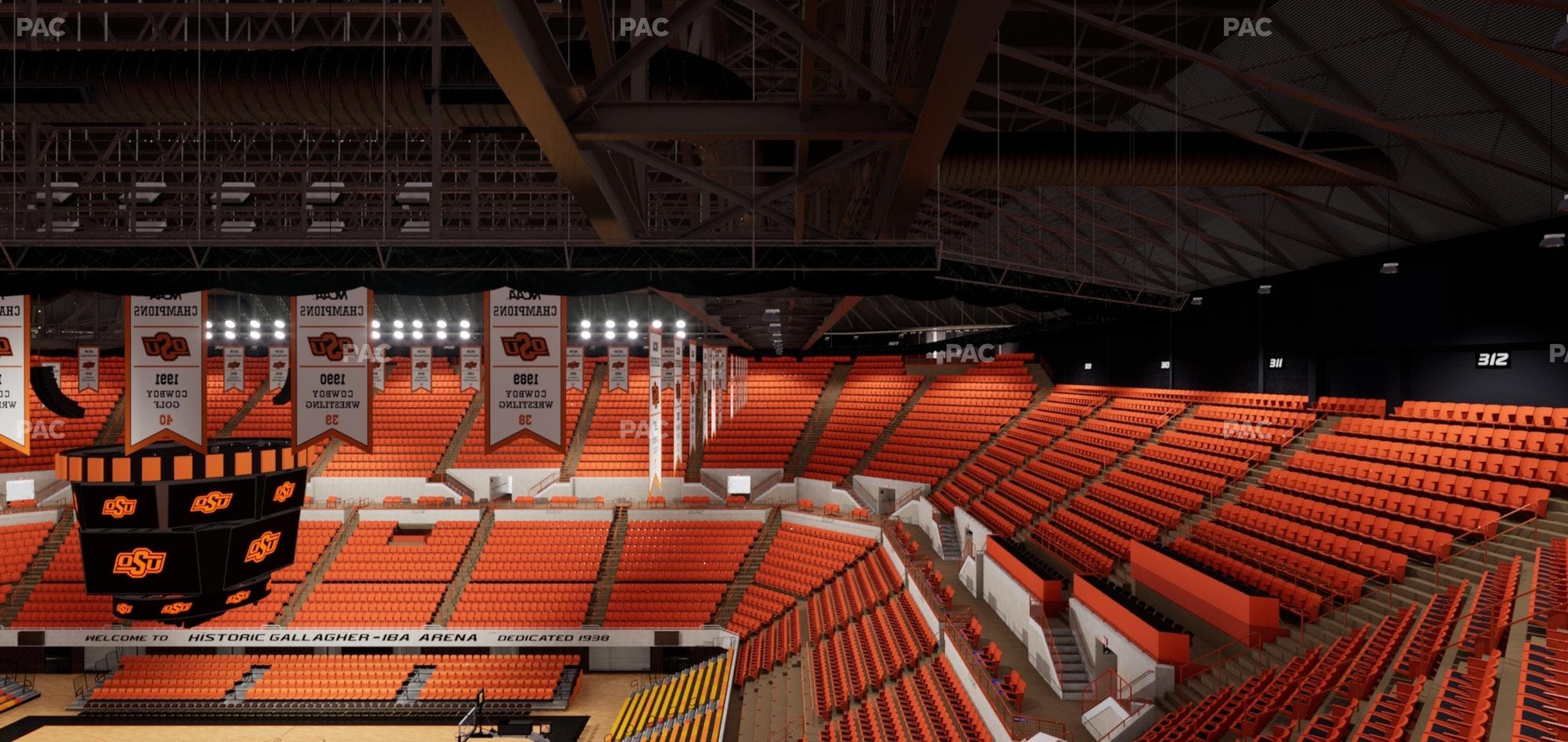 Gallagher-Iba Arena - Section 315 Seat View