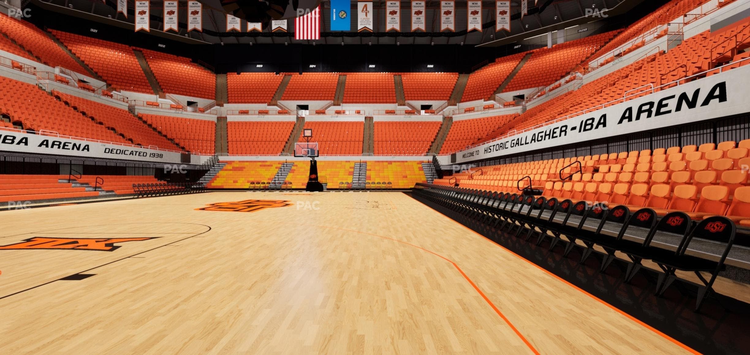 Gallagher-Iba Arena - Section Floor 2 Seat View