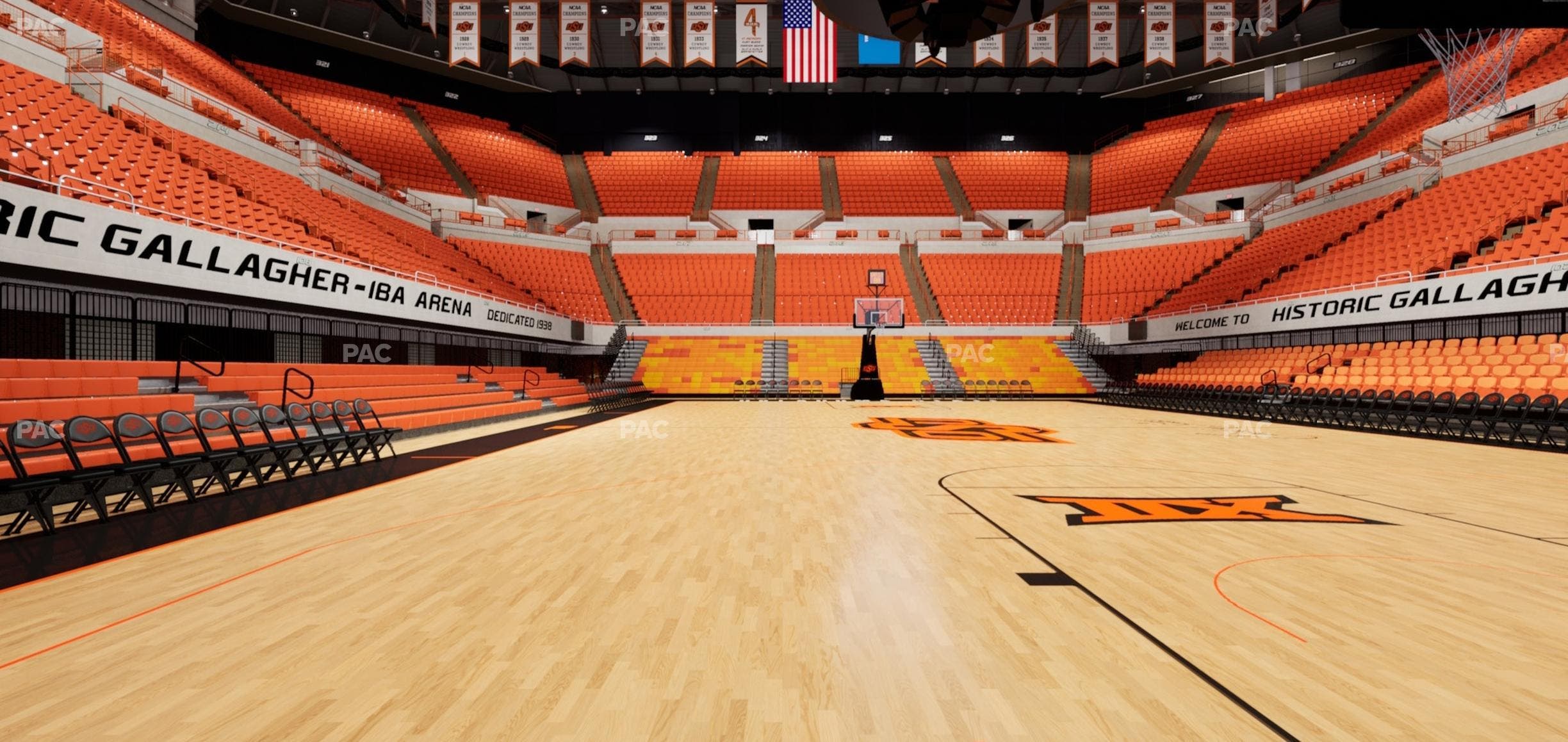 Gallagher-Iba Arena - Section Floor 3 Seat View