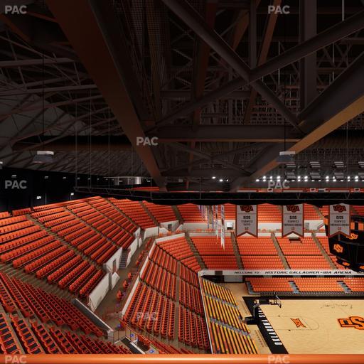 Gallagher-Iba Arena - Section Suite Infant Seat View