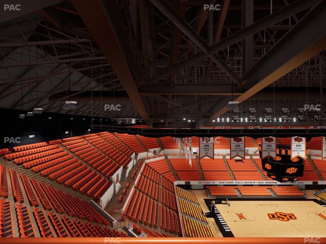 Gallagher-Iba Arena - Section Suite Infant Seat View
