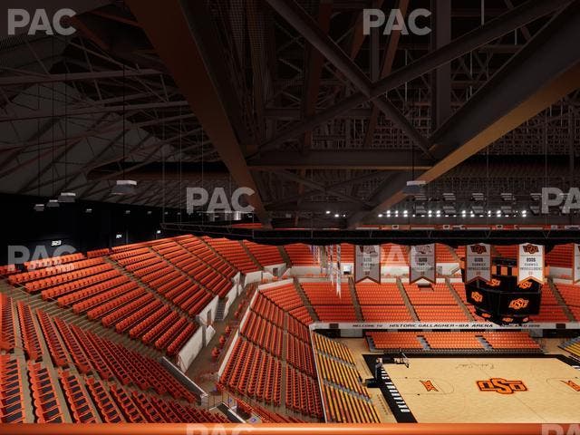 Gallagher-Iba Arena - Section Suite Infant Seat View