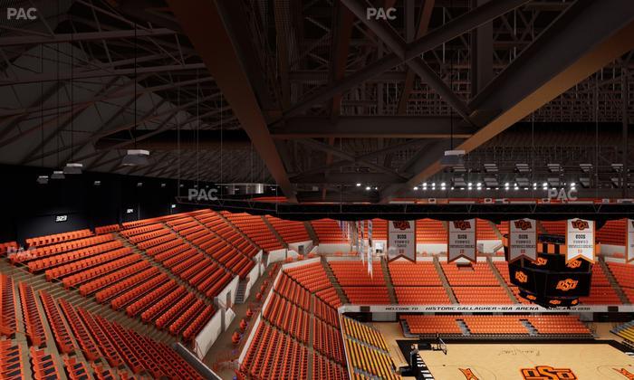 Gallagher-Iba Arena - Section Suite Infant Seat View