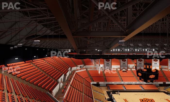 Gallagher-Iba Arena - Section Suite Infant Seat View