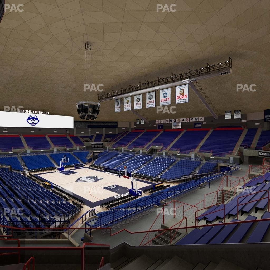 Gampel Pavilion - Section 1 Seat View