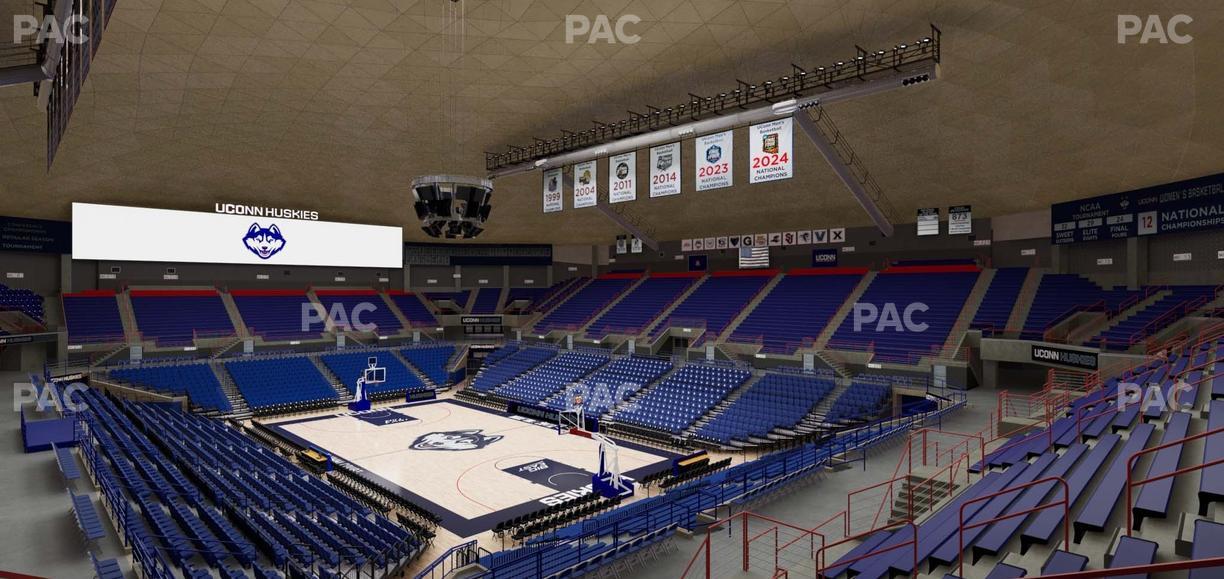 Gampel Pavilion - Section 1 Seat View