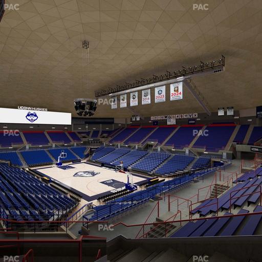 Gampel Pavilion - Section 1 Seat View