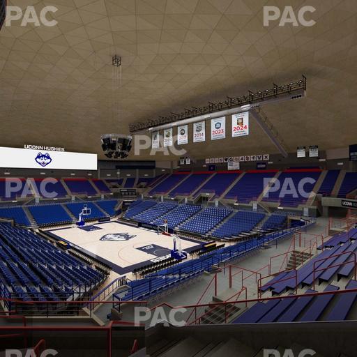 Gampel Pavilion - Section 1 Seat View