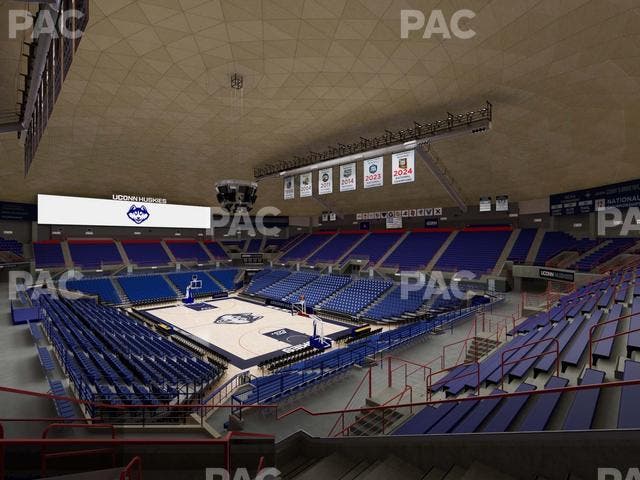 Gampel Pavilion - Section 1 Seat View