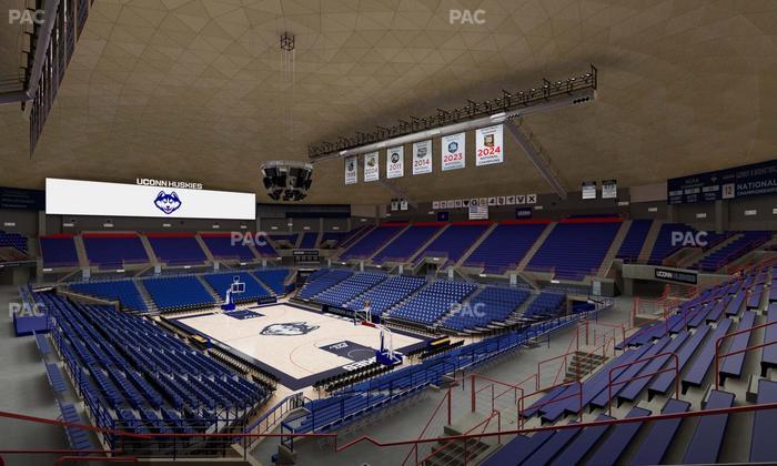 Gampel Pavilion - Section 1 Seat View