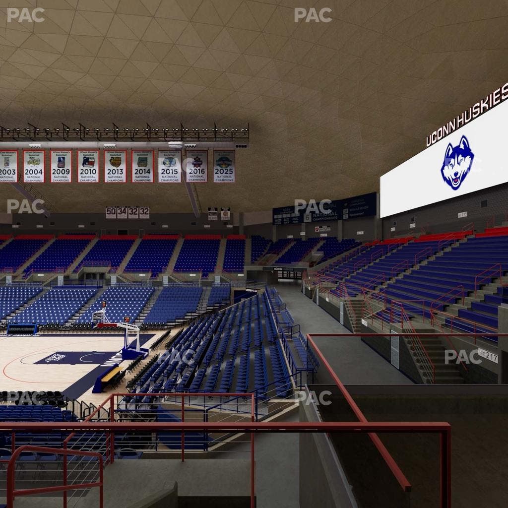 Gampel Pavilion - Section 10 Seat View