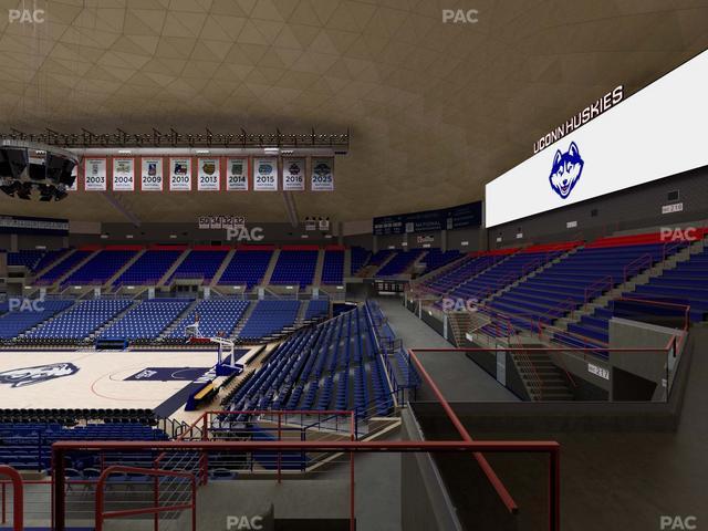 Gampel Pavilion - Section 10 Seat View