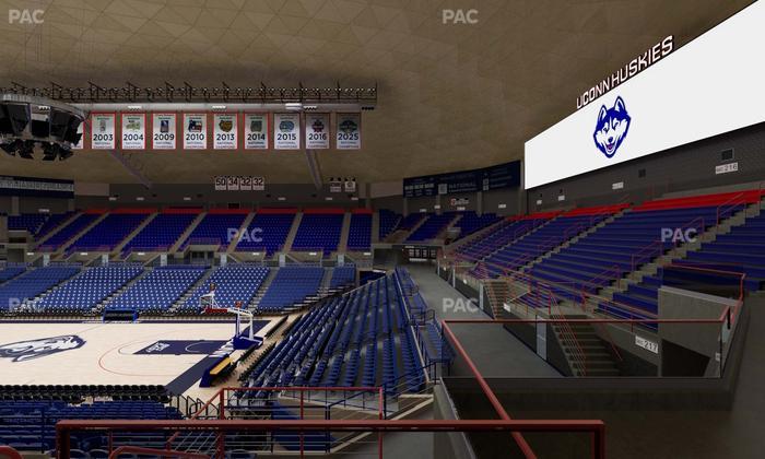 Gampel Pavilion - Section 10 Seat View