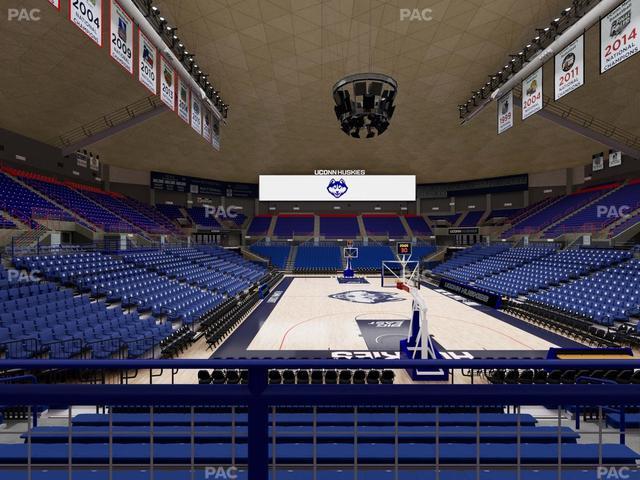 Gampel Pavilion - Section 104 Seat View