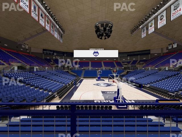 Gampel Pavilion - Section 104 Seat View