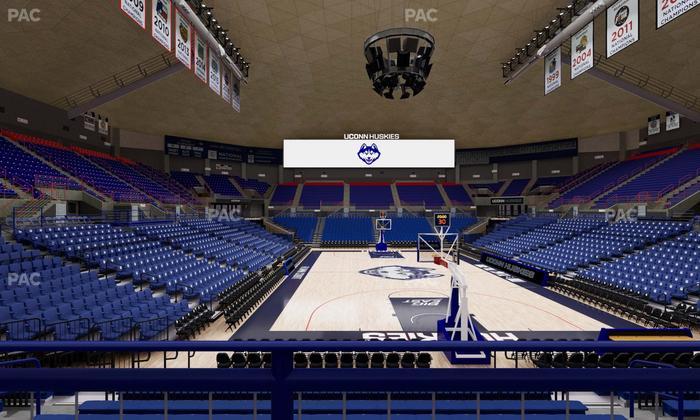 Gampel Pavilion - Section 104 Seat View