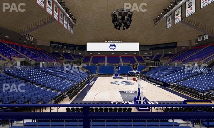 Gampel Pavilion - Section 104 Seat View