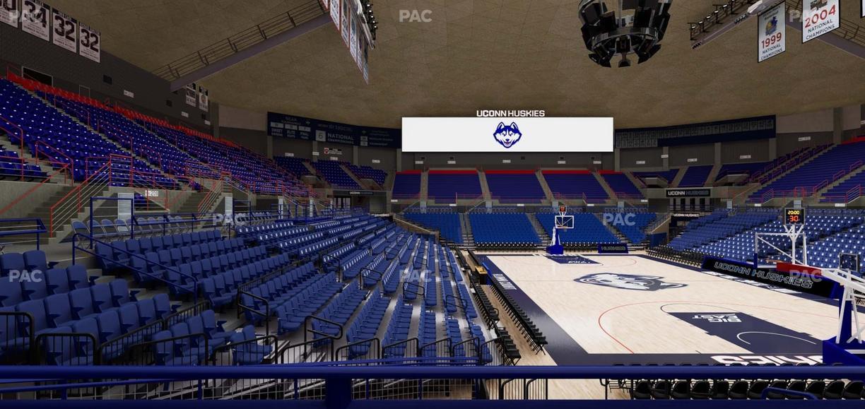 Gampel Pavilion - Section 105 Seat View