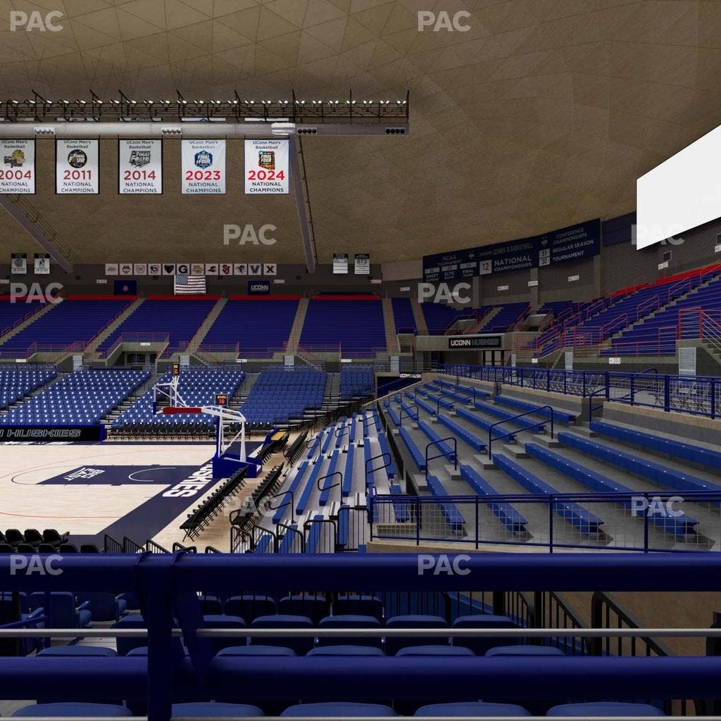 Gampel Pavilion - Section 106 Seat View