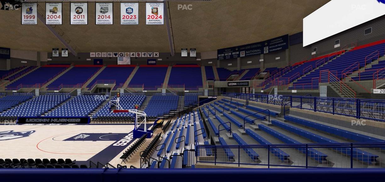 Gampel Pavilion - Section 106 Seat View