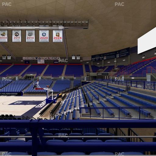 Gampel Pavilion - Section 106 Seat View