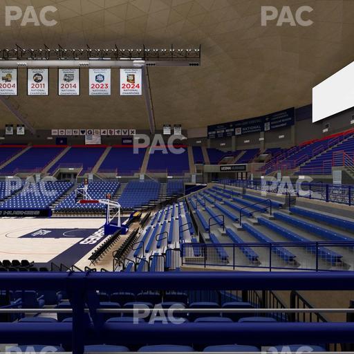 Gampel Pavilion - Section 106 Seat View