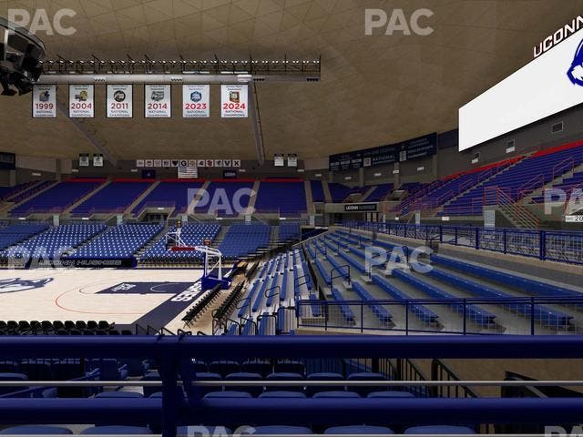 Gampel Pavilion - Section 106 Seat View