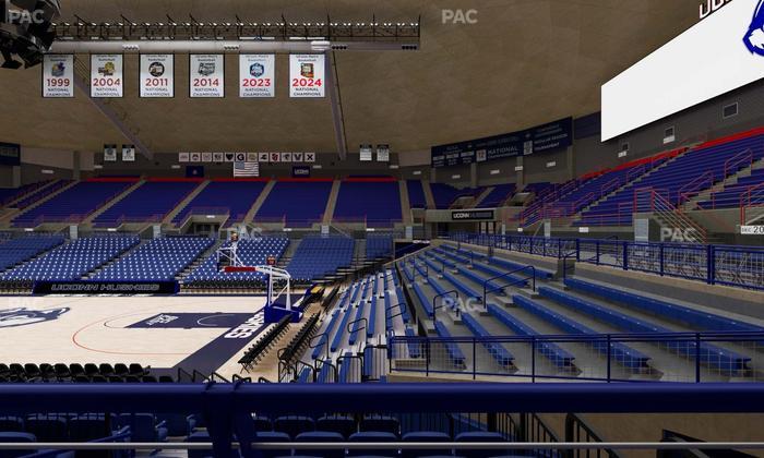 Gampel Pavilion - Section 106 Seat View