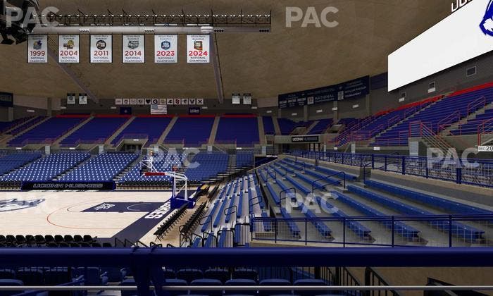 Gampel Pavilion - Section 106 Seat View