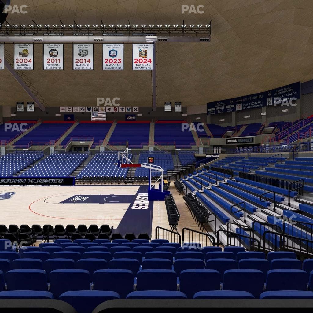 Gampel Pavilion - Section 107 Seat View