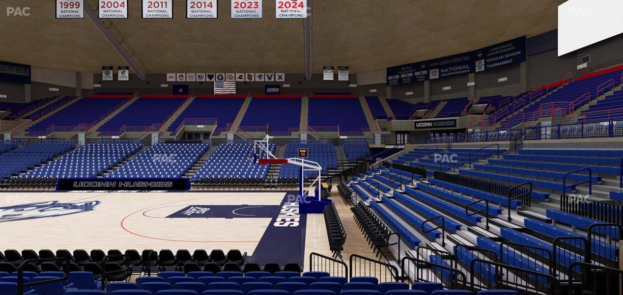 Gampel Pavilion - Section 107 Seat View
