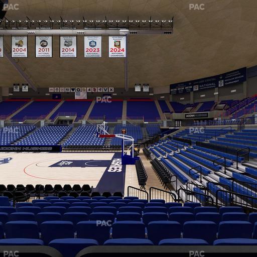 Gampel Pavilion - Section 107 Seat View
