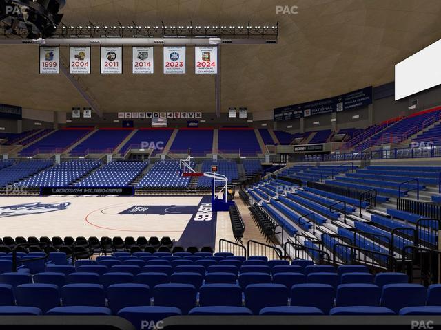 Gampel Pavilion - Section 107 Seat View
