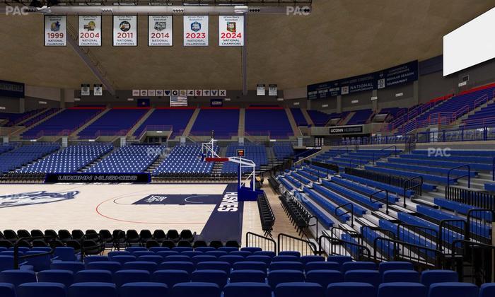 Gampel Pavilion - Section 107 Seat View