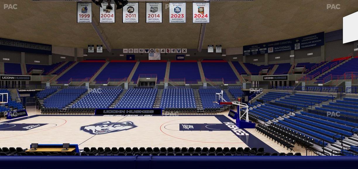 Gampel Pavilion - Section 108 Seat View