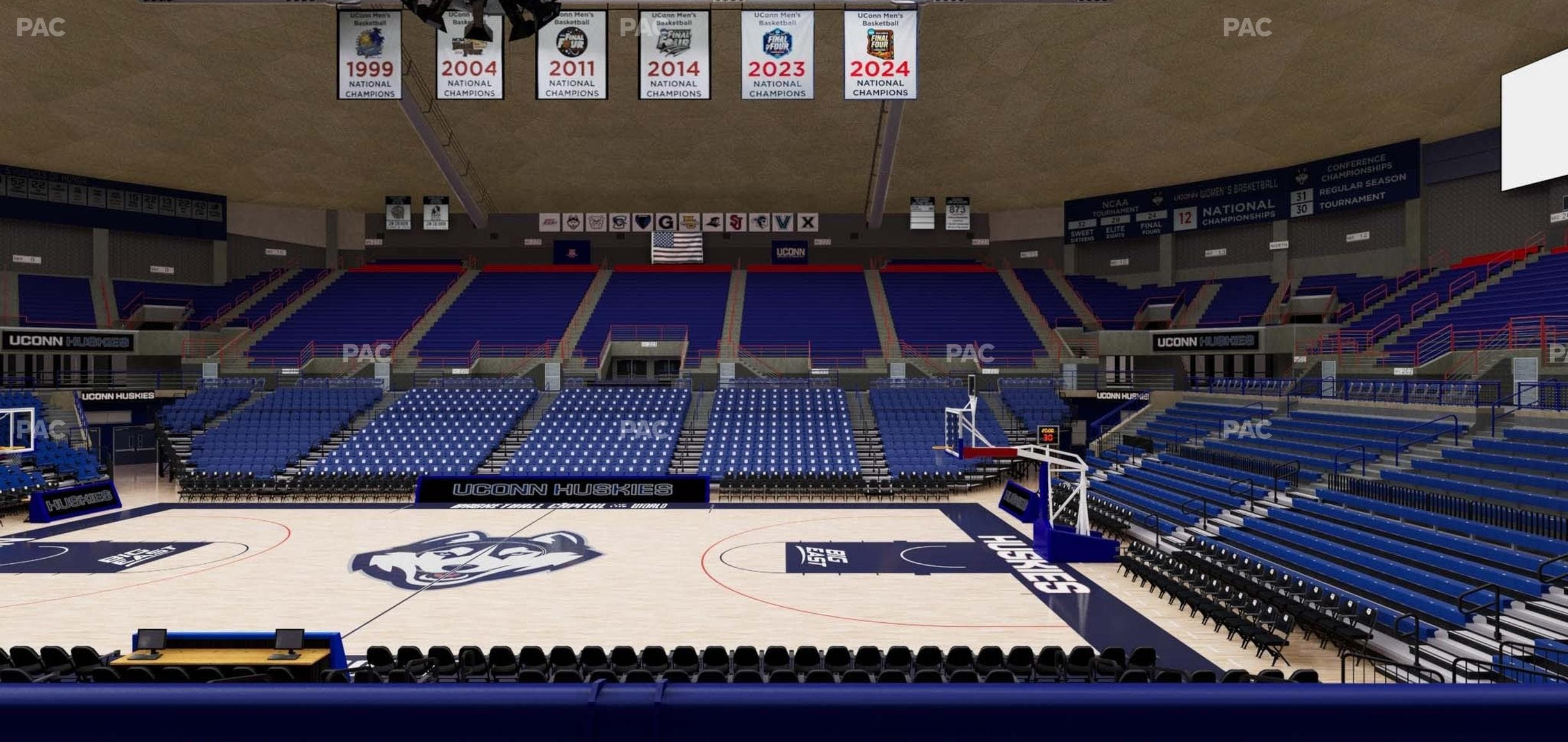 Gampel Pavilion - Section 108 Seat View