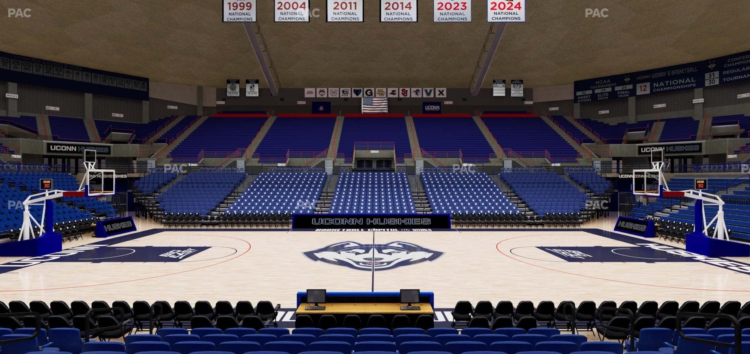 Gampel Pavilion - Section 109 Seat View