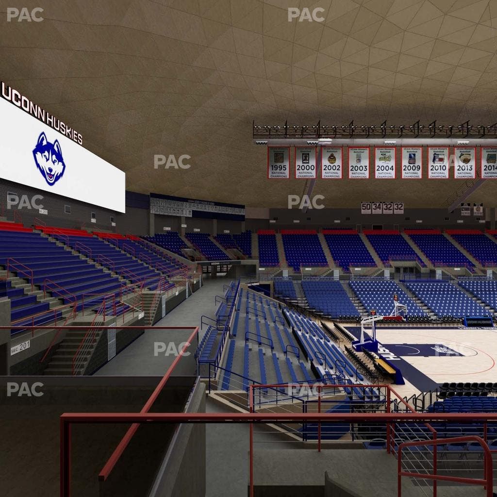 Gampel Pavilion - Section 11 Seat View