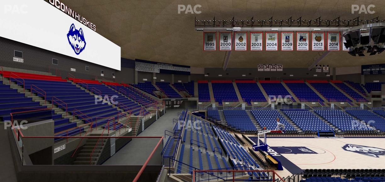 Gampel Pavilion - Section 11 Seat View