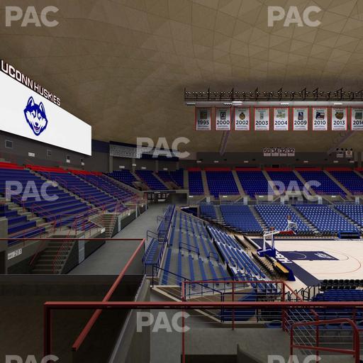 Gampel Pavilion - Section 11 Seat View