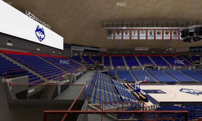 Gampel Pavilion - Section 11 Seat View