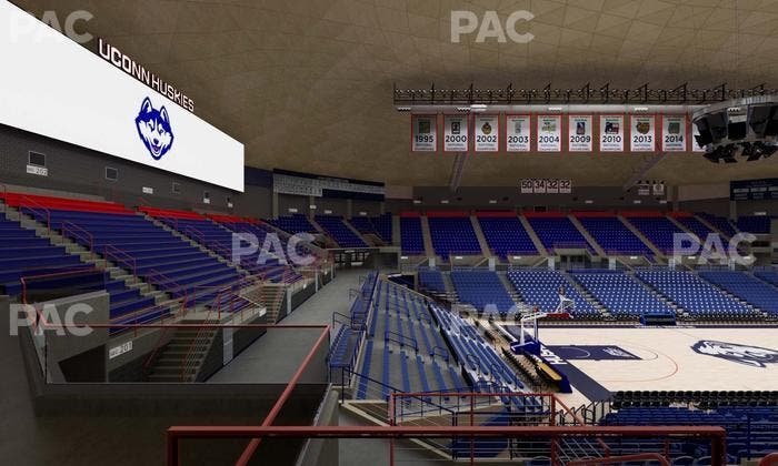 Gampel Pavilion - Section 11 Seat View