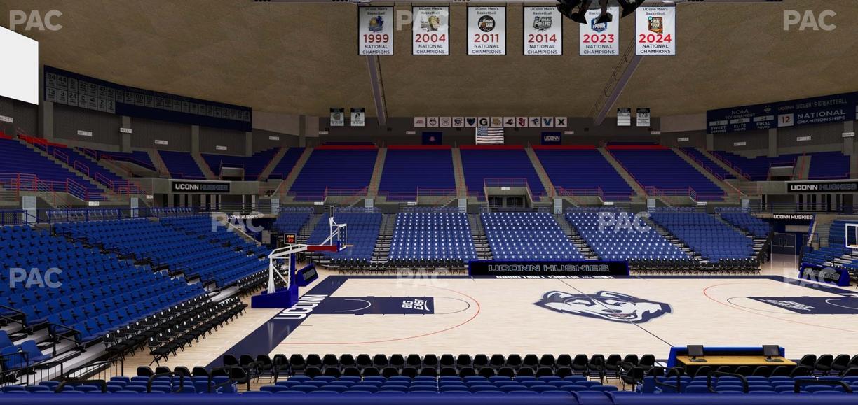 Gampel Pavilion - Section 110 Seat View
