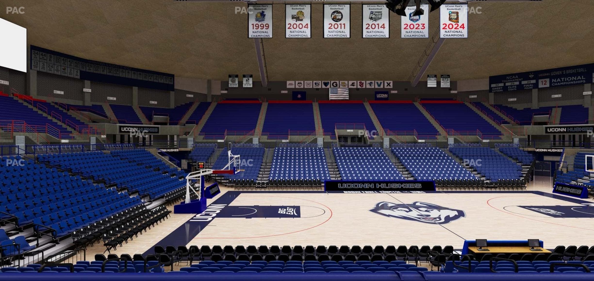 Gampel Pavilion - Section 110 Seat View