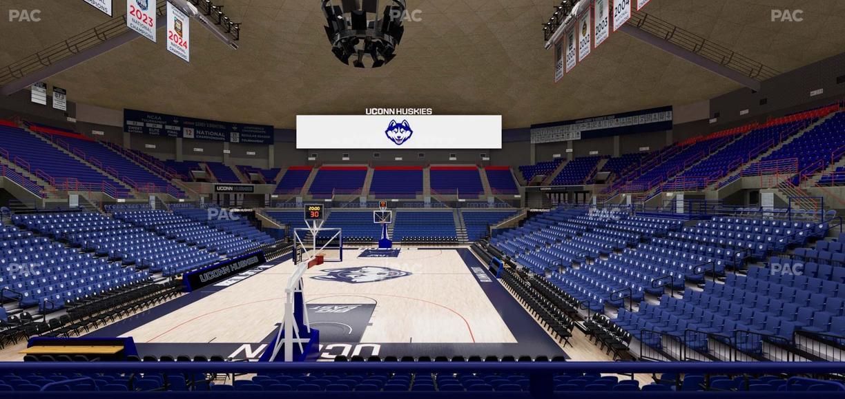 Gampel Pavilion - Section 114 Seat View