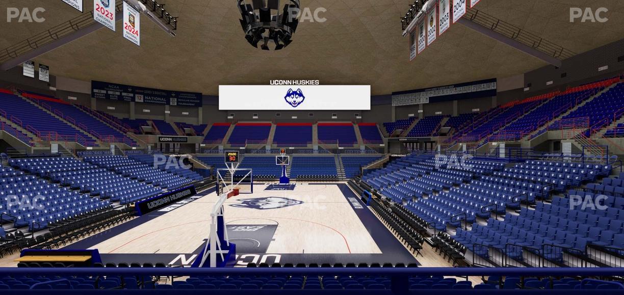 Gampel Pavilion - Section 114 Seat View