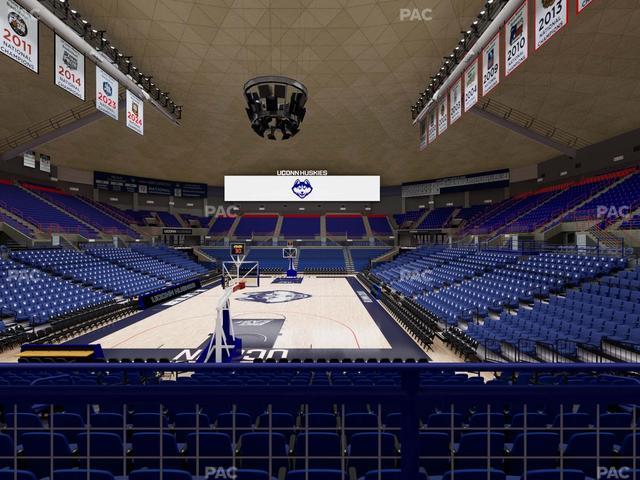 Gampel Pavilion - Section 114 Seat View
