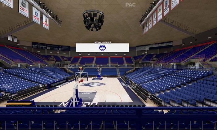 Gampel Pavilion - Section 114 Seat View