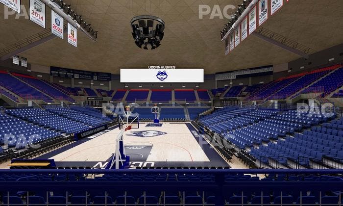 Gampel Pavilion - Section 114 Seat View