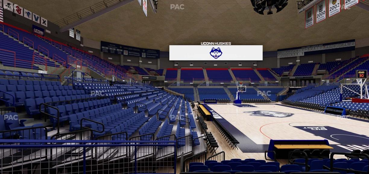 Gampel Pavilion - Section 117 Seat View